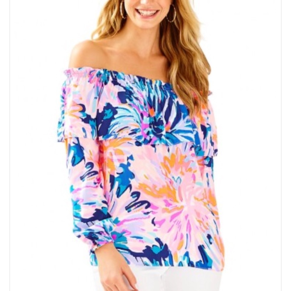 NWT LILLY PULITZER DEE TOP LARGE